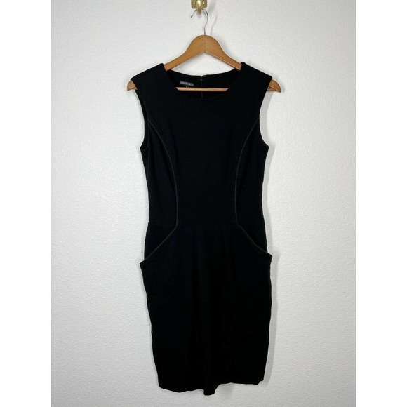 Lafayette 148 Black Sleeveless Sheath Dress - Picture 1 of 5